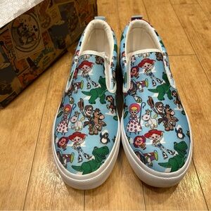 NEW WITH TAGS Disney Ground Up Toy Story Slip On Shoes Women’s Size 10